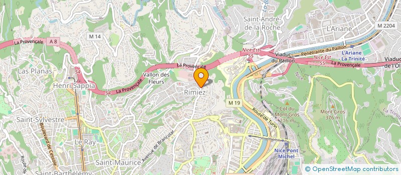 localisation de l'entreprise COMPAGNIE LA FOLIE DE NOS ENVIES  NICE