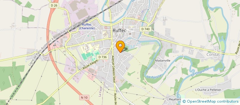 localisation de l'entreprise COMPAGNIE LA MALICE  RUFFEC