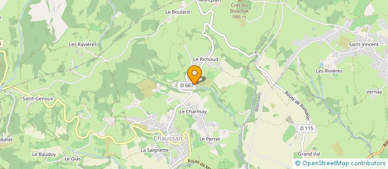 localisation de l'entreprise COMPAGNIE LA MOUVANTE  CHAUSSAN