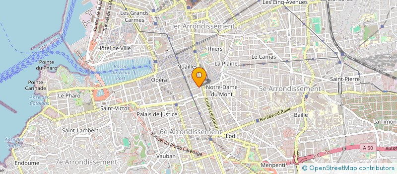 localisation de l'entreprise COMPAGNIE LA MUSE TOI  MARSEILLE 6