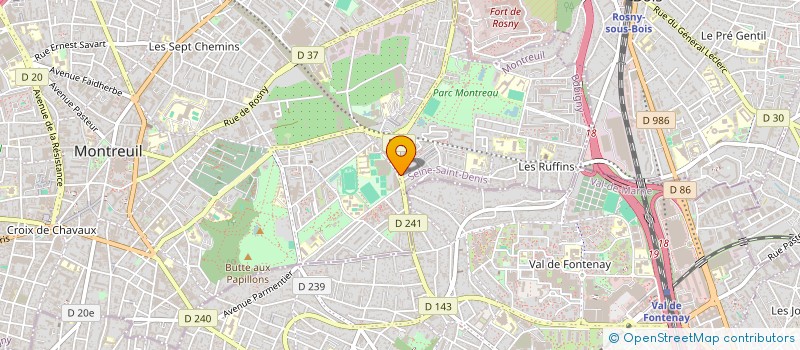 localisation de l'entreprise COMPAGNIE LA NEBULEUSE DE SEPTEMBRE à MONTREUIL