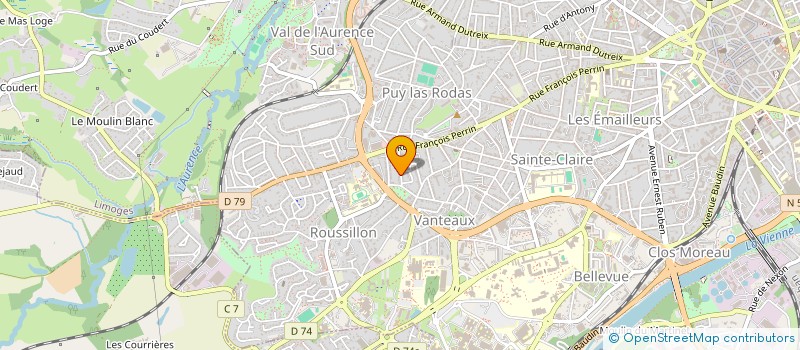localisation de l'entreprise COMPAGNIE LA PIERRE ET LE TAPIS à LIMOGES