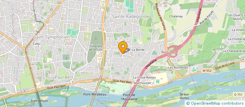 localisation de l'entreprise COMPAGNIE LA RUCHE  TOURS