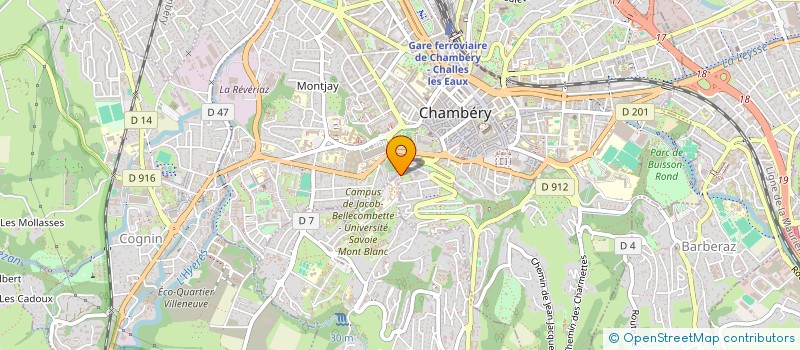 localisation de l'entreprise COMPAGNIE LA SEVE  CHAMBERY