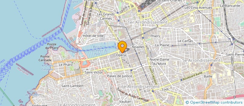 localisation de l'entreprise COMPAGNIE LA SIXIEME CATARACTE à MARSEILLE