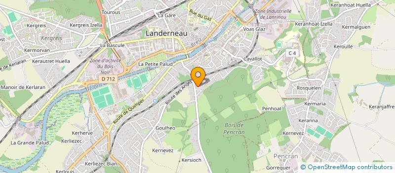 localisation de l'entreprise COMPAGNIE LA TURBULENTE  LANDERNEAU