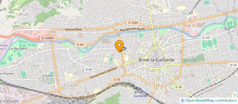 localisation de l'entreprise COMPAGNIE LA VOIE DES ARTS à BRIVE-LA-GAILLARDE