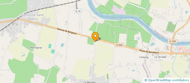 localisation de l'entreprise COMPAGNIE LAMONZIE VIDANGES  LAMONZIE-SAINT-MARTIN