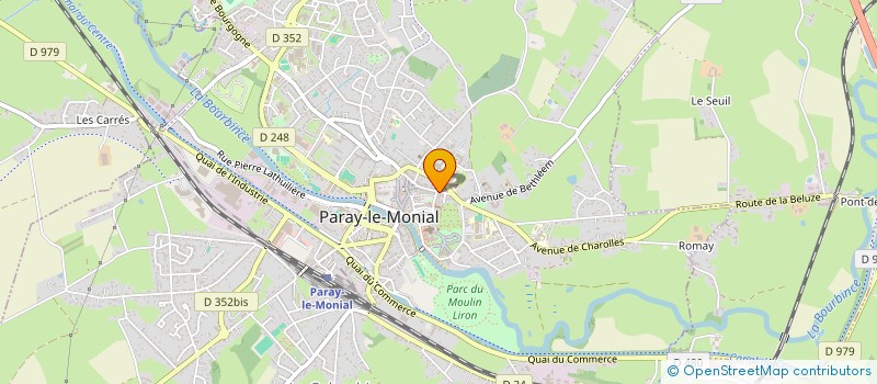 localisation de l'entreprise COMPAGNIE LE BOLERO, PRESENCE ET SPIRIT'ARTS à PARAY-LE-MONIAL