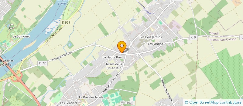 localisation de l'entreprise COMPAGNIE LE BOURGEON  VINEUIL