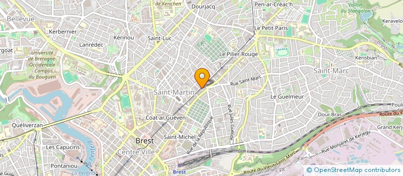 localisation de l'entreprise COMPAGNIE LE CASSE ROUTINE BZH à BREST