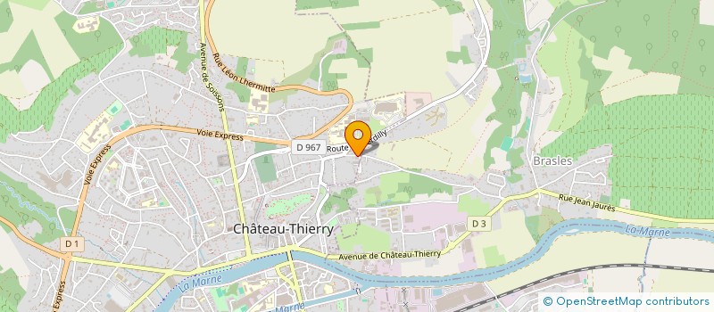 localisation de l'entreprise COMPAGNIE LE CHIEN QUI MIAULE à CHATEAU-THIERRY