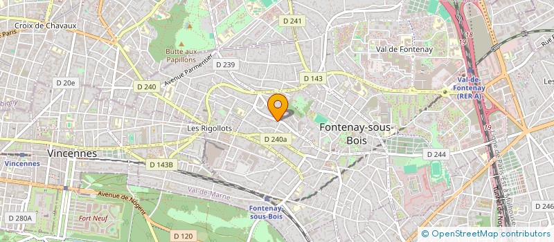 localisation de l'entreprise COMPAGNIE LE CIRQUE DES ETOILES à FONTENAY-SOUS-BOIS