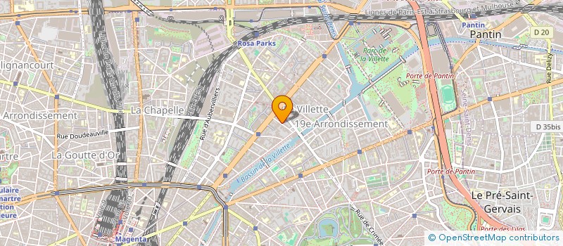 localisation de l'entreprise COMPAGNIE LE COURS  PARIS