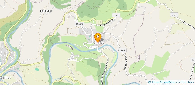 localisation de l'entreprise COMPAGNIE LE DRAME DU CERF  CHILHAC