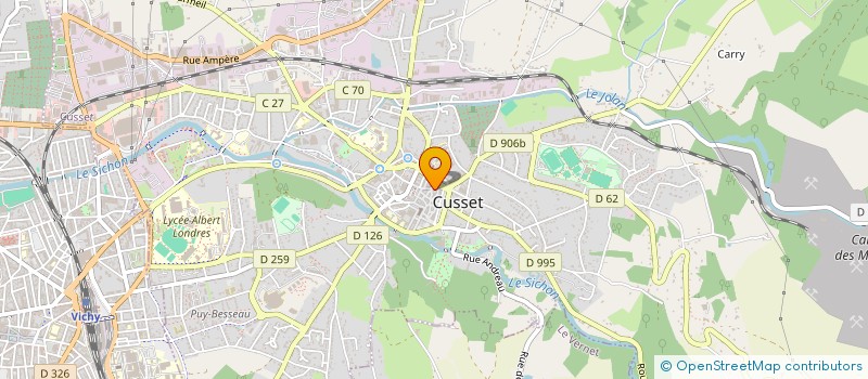 localisation de l'entreprise COMPAGNIE LE FIL TORDU à CUSSET