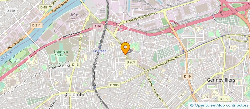 localisation de l'entreprise COMPAGNIE LE GRAND SAUT à COLOMBES