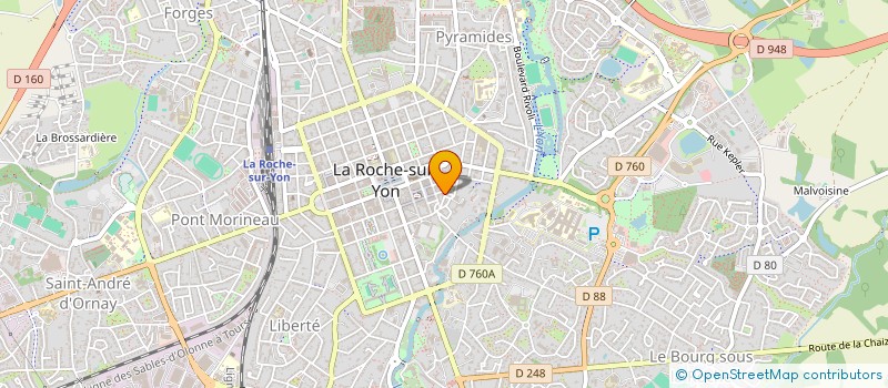 localisation de l'entreprise COMPAGNIE LE MENTEUR VOLONTAIRE à LA ROCHE-SUR-YON