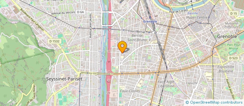 localisation de l'entreprise COMPAGNIE LE MUES  GRENOBLE