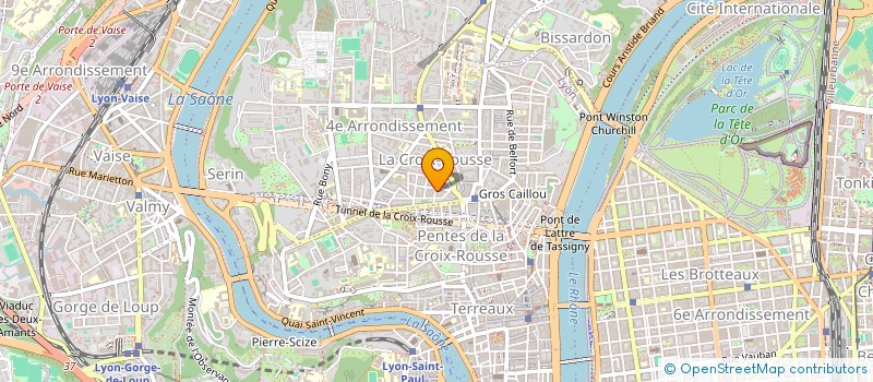 localisation de l'entreprise COMPAGNIE LE PAS DE LA PLUME à LYON