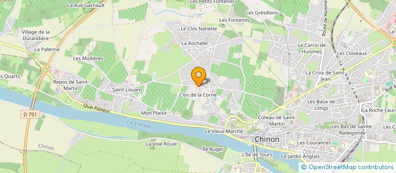 localisation de l'entreprise COMPAGNIE LE REVEIL DES COQUELICOTS  CHINON