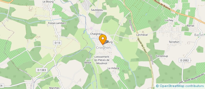 localisation de l'entreprise COMPAGNIE LE TEMPS D'UN CONTE  CROIGNON