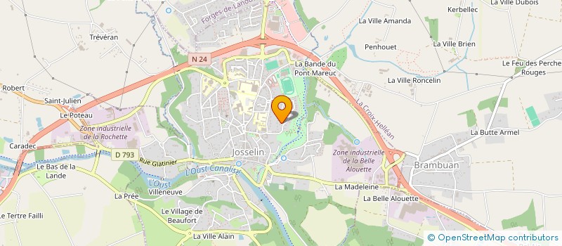 localisation de l'entreprise COMPAGNIE LE THEATRE DES APPARENCES  JOSSELIN