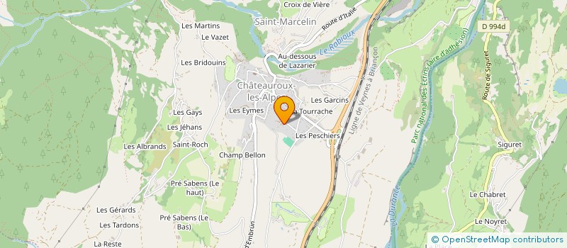 localisation de l'entreprise COMPAGNIE LE VENT SE LEVE  CHATEAUROUX-LES-ALPES