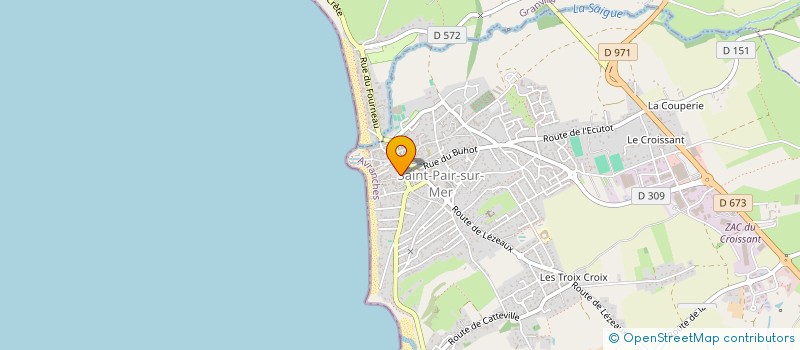 localisation de l'entreprise COMPAGNIE LEGRAIN COSTE TRANSPORTS  SAINT-PAIR-SUR-MER