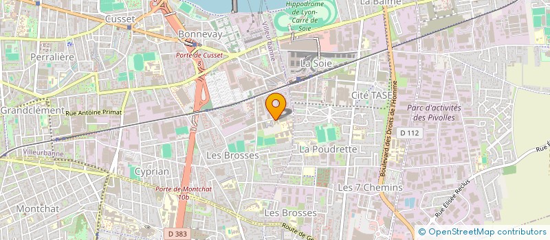 localisation de l'entreprise COMPAGNIE LEILA SOLEIL à VILLEURBANNE
