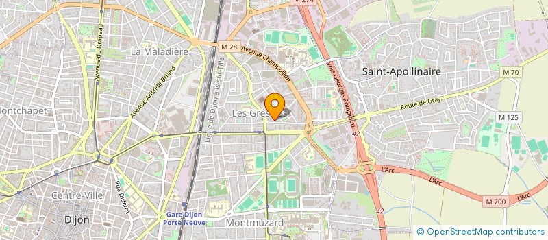 localisation de l'entreprise COMPAGNIE LES ALIGOTES  DIJON