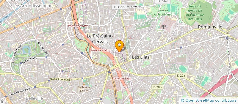 localisation de l'entreprise COMPAGNIE LES ARTS A LA MAIN à LE PRE-SAINT-GERVAIS