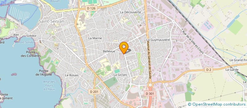 localisation de l'entreprise COMPAGNIE LES CHAPELIERS  SAINT-MALO