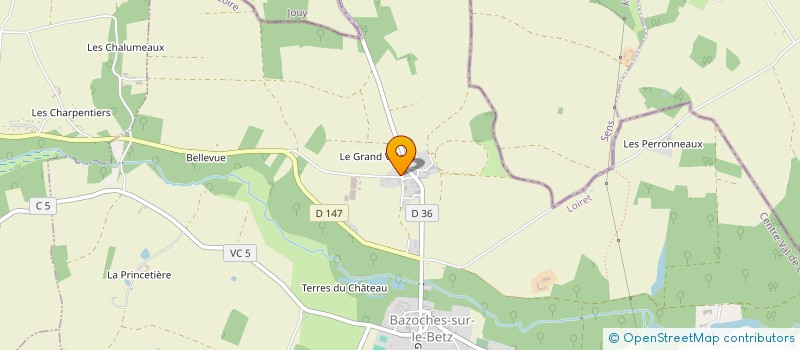 localisation de l'entreprise COMPAGNIE LES CINTRES à BAZOCHES-SUR-LE-BETZ