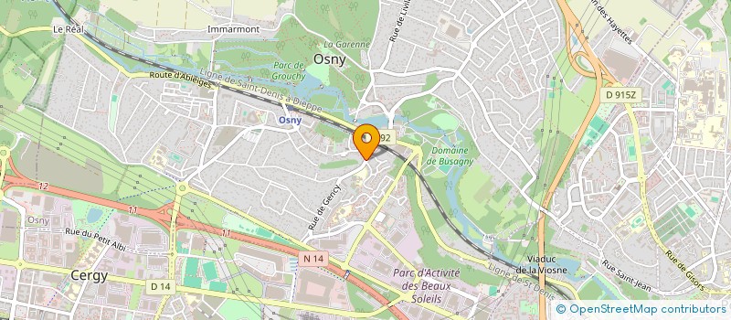 localisation de l'entreprise COMPAGNIE LES DESERTES  OSNY