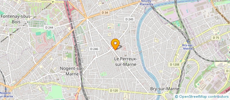 localisation de l'entreprise COMPAGNIE LES DEUX HEMISPHERES à LE PERREUX-SUR-MARNE