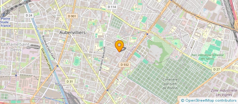 localisation de l'entreprise COMPAGNIE LES ELECTRONS LIBRES  AUBERVILLIERS