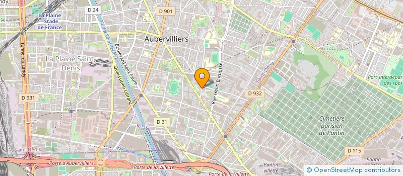 localisation de l'entreprise COMPAGNIE LES EXILES (LES EXILES)  AUBERVILLIERS