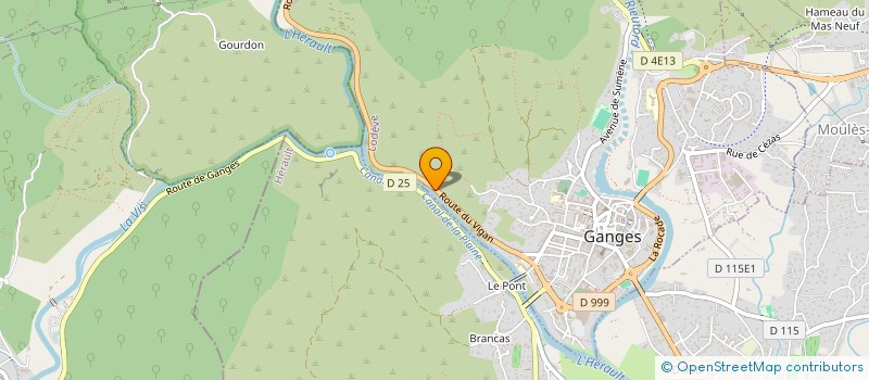 localisation de l'entreprise COMPAGNIE LES FEES PAPILLON  GANGES