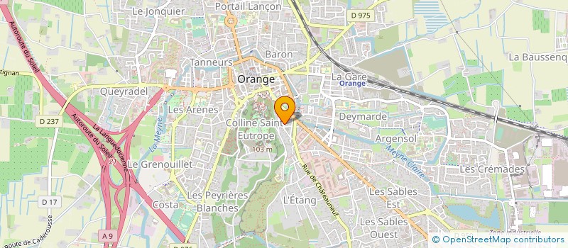 localisation de l'entreprise COMPAGNIE LES GRAINS DE SABLE à ORANGE