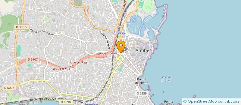 localisation de l'entreprise COMPAGNIE LES INDE6 à ANTIBES