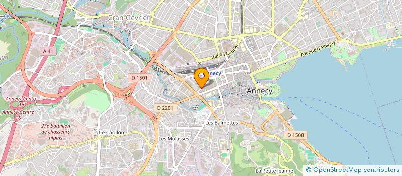 localisation de l'entreprise COMPAGNIE LES INDECIS à ANNECY