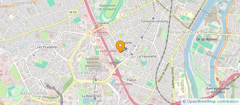 localisation de l'entreprise COMPAGNIE LES INDOMPTABLES ECLAIRES à TOULOUSE