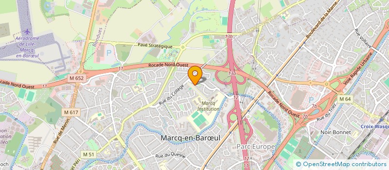 localisation de l'entreprise COMPAGNIE LES LOUVES à MARCQ-EN-BARŒUL