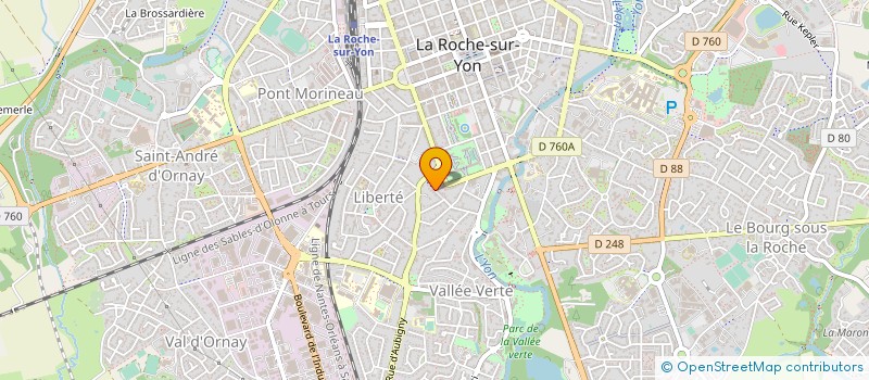 localisation de l'entreprise COMPAGNIE LES MAINS DANS LES POCHES à LA ROCHE-SUR-YON