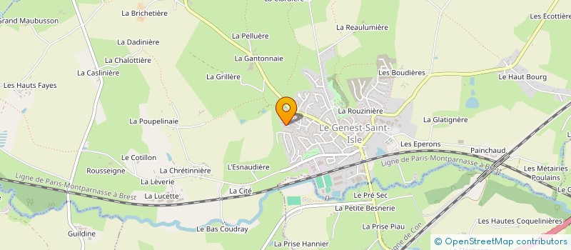 localisation de l'entreprise COMPAGNIE LES MAINS EN L AIR  LE GENEST-SAINT-ISLE