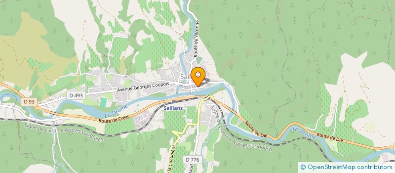 localisation de l'entreprise COMPAGNIE LES MUES  SAILLANS