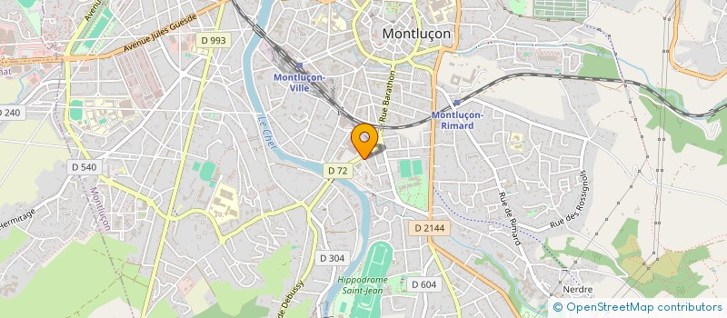 localisation de l'entreprise COMPAGNIE LES OISEAUX DE LA TEMPETE à MONTLUCON