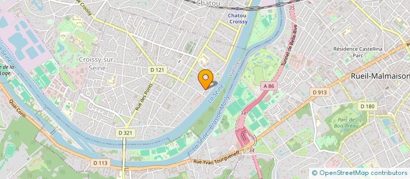 localisation de l'entreprise COMPAGNIE LES P'TITS MONSTRES  CROISSY-SUR-SEINE