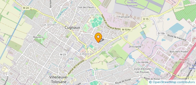 localisation de l'entreprise COMPAGNIE LES PETITS BOSSUS  CUGNAUX